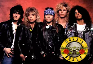 GUNS N ROSES Photo Magnet @ 3"x5" - Picture 1 of 3