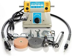 Jewelry Rock Polishing Buffer Machine 110V 350W TM-2 Bench Lathe - Picture 1 of 9