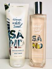 Bath & Body Works Island White Sand Tahitian Monoi Oil Body Cream X2