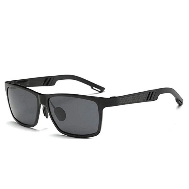 Aoron A6560 Aluminium Polarisiert Uv400 Sonnenbrille - Schwarz