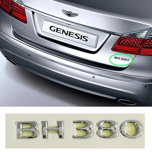 [BH380] Logo emblema trasero trasero maletero para Hyundai 2011-2012 GENESIS V6 sedán PIEZAS Foto 1 de 1