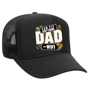 Cappello camionista papà può riparare tutto tranne Wifi rete nera | Snapba divertente festa del papà - Foto 1 di 3