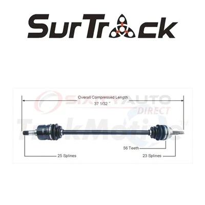 SurTrack CV Axle Shaft for 1995-1997 Dodge Neon 2.0L L4 - Constant Velocity wc Foto 1 de 4