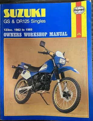 Suzuki GS125 y DR125 Singles 1982-1989 Haynes Manual de taller del propietario No.888 Foto 1 de 4