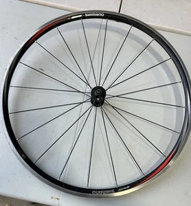 Shimano WH-R550 Bladed Spoke Black Aluminum 622x15C Front Wheel FAST POST - Picture 1 of 12