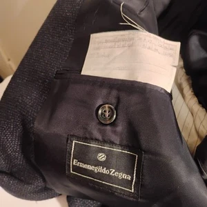 Ermenegildo Zegna Herren 50R EU60R 100% Kaschmir Schweiz 2 Btn Arbeitsmanschette - Bild 1 von 14