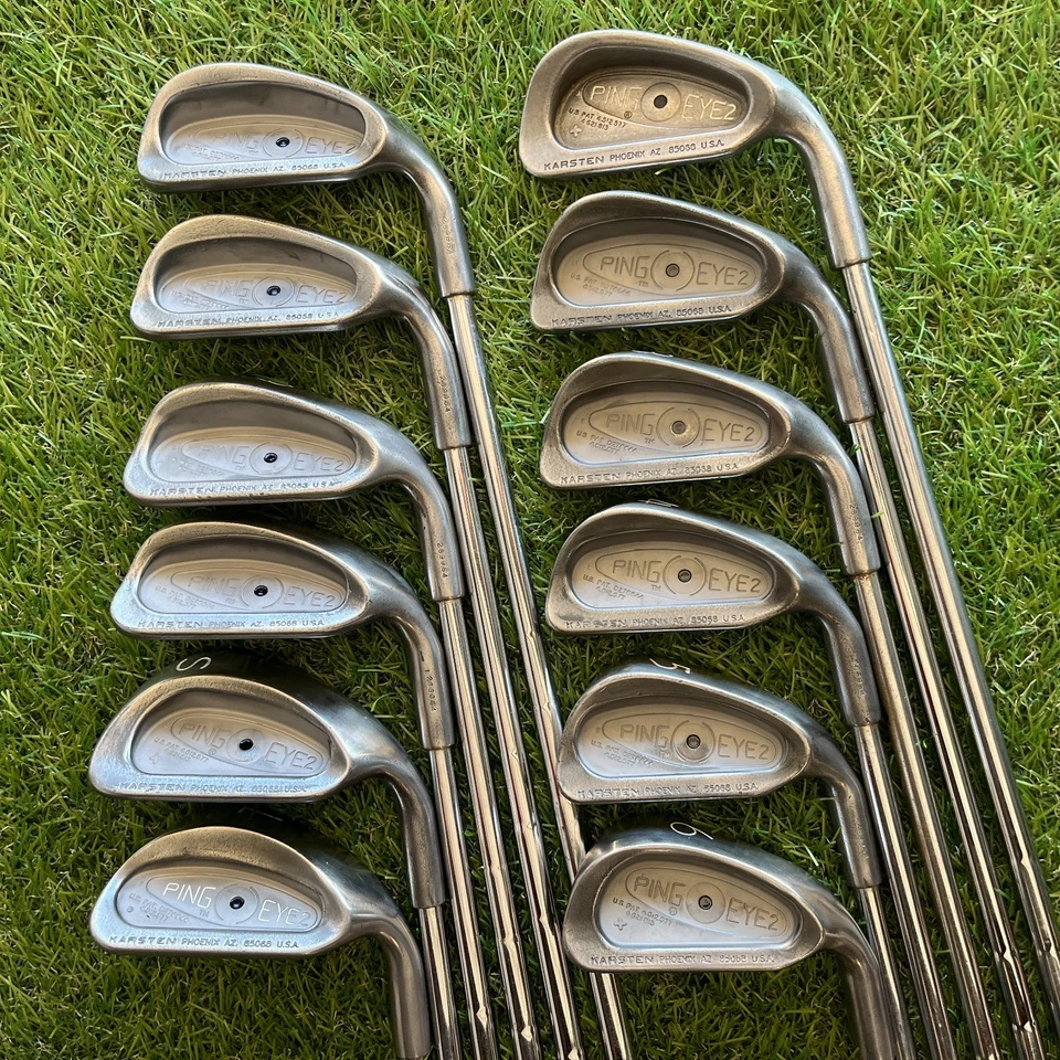 Juego de 2 hierros Ping Eye 1-PW SW LW punto negro ZZ-Lite acero rígido para diestros Foto 1 de 4