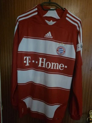 FC Bayern München Trikot 2007/08 Adidas Ribery #7 Gr. 176 Langarm Patches Flock - Bild 1 von 4