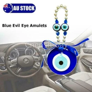 Turkish Blue Evil Eye Amulets Lucky Charms Car Wall Hanging Pendants Decor NEW - Picture 1 of 5