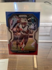 2020 Panini Prizm James White Prizm Red White and Blue #21