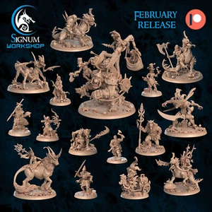D&D/wargames Signum Workshop Miniature February 2022 Detailed Resin 3D Print - Picture 1 of 18
