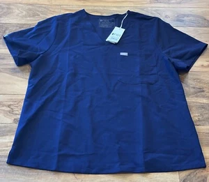 FIGS Womens XXL Navy Blue Catarina One Pocket Scrub Top NWT - Picture 1 of 5