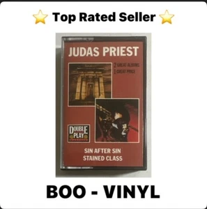 Judas Priest - Sin After Sin / Stained Class Cassette Tape Rare EX / EX Con - Picture 1 of 7
