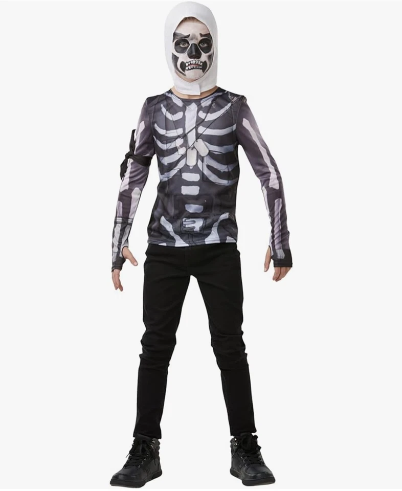Halloween Fortnite Calavera Soldado Top y Snood Vestido Elegante Disfraz 13-14 Años✅📦 Foto 1 de 1