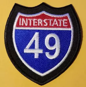 US Primary Interstate 49 Highway ca. 2,75x3" bestickter Aufnäher * - Bild 1 von 2