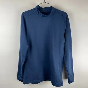 Camiseta base Adidas para hombre verde primitivo Cold.Rdy manga larga talla mediana azul marino - Imagen 1 de 10