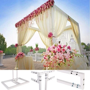 4 Post 10FTx10FT DIY Adjustable Party Wedding Backdrop Stand Canopy Tent Chuppah - Picture 1 of 13
