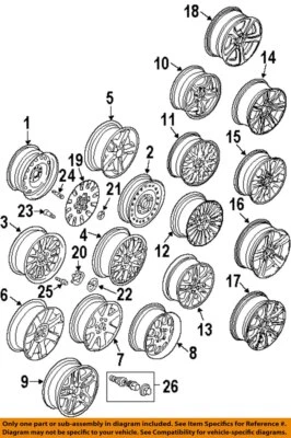 Used Wheel fits: 2002 Bmw 325I 4 Dr E46 16x7 alloy 7 spoke Grade A - Image 1 of 4