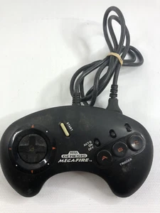 Sega Genesis Mega Fire Black Controller Turbo Official Model 1657 OEM - Picture 1 of 2