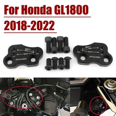 Para Honda Goldwing GL1800 2018 19 Abrazaderas de barra de motocicleta Manillar Elevadores Adaptador Foto 1 de 4