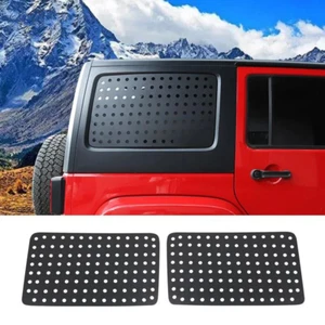 2x Exterior Rear Door Window Glass Panel Trim Cover For Jeep Wrangler JK 2011-18 - Picture 1 of 24