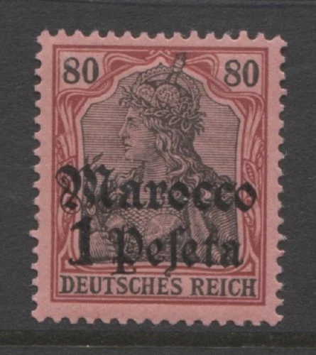 Alemania 1905 oficinas en MARRUECOS 1 Peseta Germania con op como nuevo*, $31,00 Foto 1 de 1