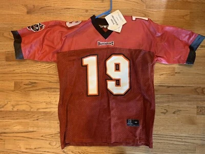 JERSEY DE CUERO KEYSHAWN JOHNSON TAMPA BAY BUCS JEFF HAMILTON '99 con ETIQUETAS TALLA M Foto 1 de 4