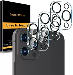 Verre Trempé Arrière Protection Caméra pour iPhone 16 15 14 13 12 Pro Max 11 Pro - Photo 1/11