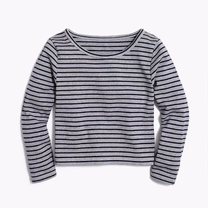 J.Crew Striped crop top Heather Navy Size XL item G2797 J - Picture 1 of 2