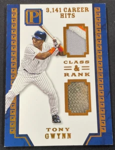 Parche de camiseta doble Tony Gwynn/10 2016 Panini Pantheon béisbol San Diego #CR-TG - Imagen 1 de 2