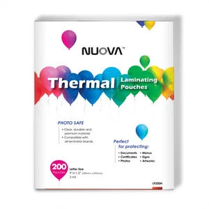 200 Packungen Nuova Premium Thermo Laminier Beutel 9 x 11,5 Letter-Format, 3 Mil - Bild 1 von 1