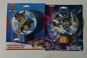 Paw Patrol Chase & The Mighty Movie Chase LED Night Lights (2, New) - Picture 1 of 2