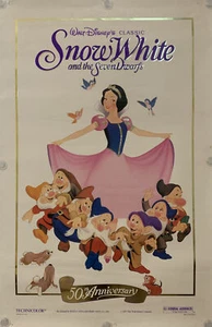 SCHNEEWEISS Original ein Blatt Film Poster R1987 - DISNEY 50. JAHRESTAG - Bild 1 von 9