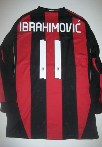 2010 Adidas AC Milan Zlatan Ibrahimovic Jersey Manchester United Long Sleeve Cover