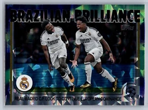 2024-25 Topps Brazilian Brilliance Northern Lights Parallel Endrick + Vini Jr - Imagen 1 de 2