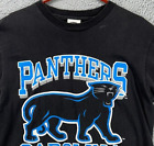 VINTAGE Carolina Panthers Shirt Mens Large Black Single Stitch American Classic