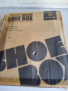 Shoe box stackable 12 pack new - Picture 1 of 7
