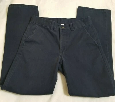Pantalones Dockers para niños talla 12 azul marino cintura ajustable botón cremallera uniforme escolar Foto 1 de 4
