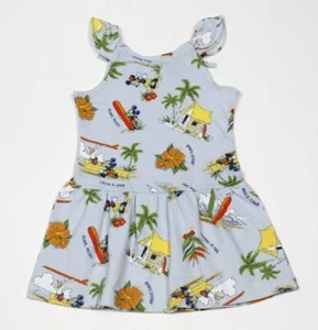 Disney Store Toddler Girls Tropical Hawaiian Print Aloha Mickey Dress Sz XXS 2/3 - Picture 1 of 5