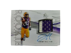 Jeremy Hill 2014 SP Authentic Autograph Game Jersey Patch Rookie /550 Auto  - Picture 1 of 3