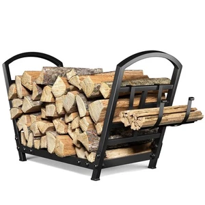 Small Firewood Rack Indoor Log Holder Wood Storage for Fireplace, Heavy Duty ... - Picture 1 of 6