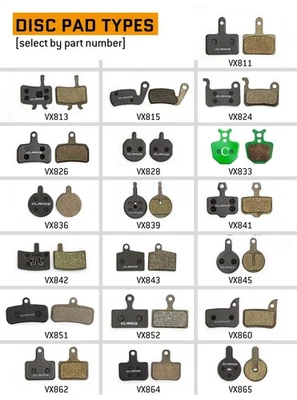 Clarks Disc Brake Pads Organic MTB Hybrid Road SHIMANO TEKTRO SRAM CLARKS HOPE - Image 1 of 4