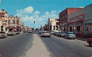 Straßenszene Autos US Highway 54 Tucumcari New Mexico 60er Jahre Postkarte - Bild 1 von 2