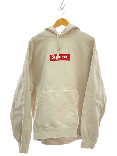 Felpa Supreme con cappuccio L cotone beige usata