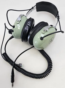 David Clark Company H10-66 Green Wired Over The Ear Aviation Headphones - Picture 1 of 6