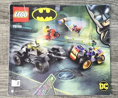 LEGO 76159 DC Batman Joker's Trike Chase #1 Instruction Manual - Image 1 of 2