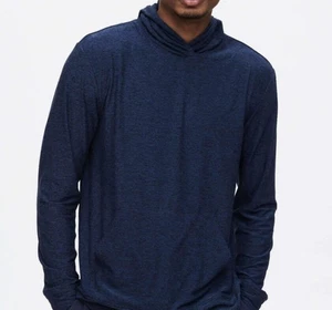 Outdoor Voices Cloud Men's Blue Long Sleeve Hoodie Athletic Sweatshirt Top Sz S - Picture 1 of 13