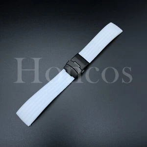 18 20 22 MM Silicone Rubber Watch Strap Band Waterproof Clasp Fits Casioak White - Picture 1 of 20