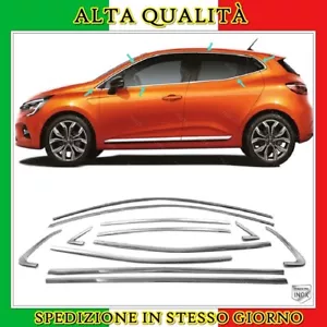 Strisce Cromate Sotto Finestrini 12 pz ACCIAIO Per RENAULT CLIO V HB 2019-SU - Bild 1 von 8