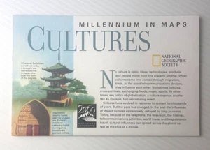 National Geographic Map June 1999 CULTURES: Millennium in Maps - As New - Picture 1 of 4